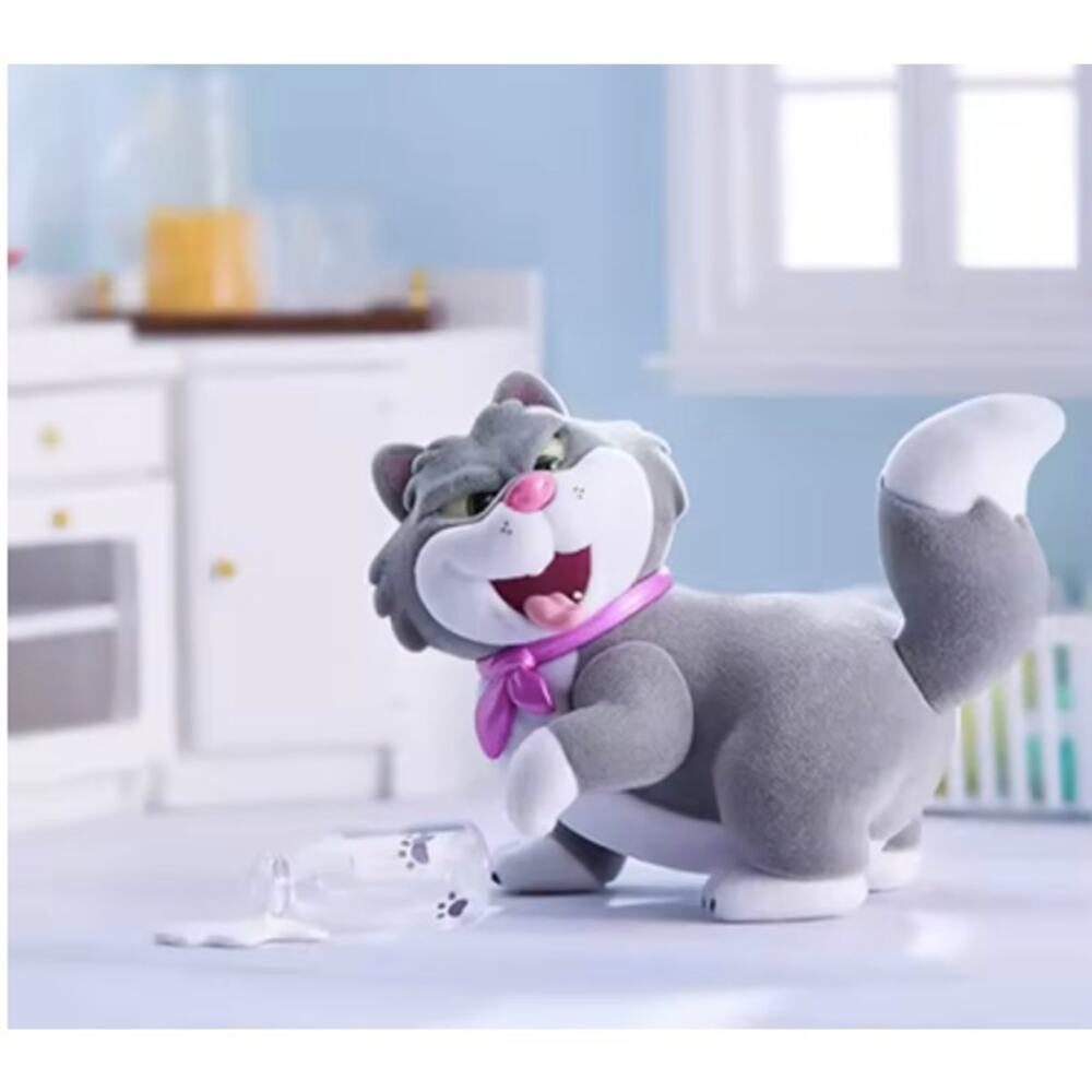 Disney x Miniso Fluffy Cat Trouble Making Prank Collectible Toy, New Open Box